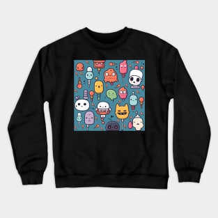 strange and strangers characters kawaii and cute graphic design Crewneck Sweatshirt